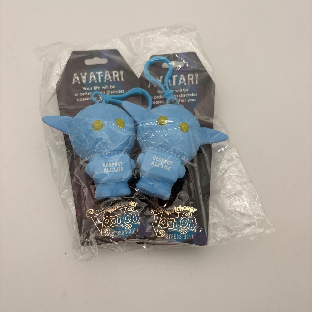 Watchover Voodoo Avatari Stress Doll Keychain Set of 2 Blue Respect All Life